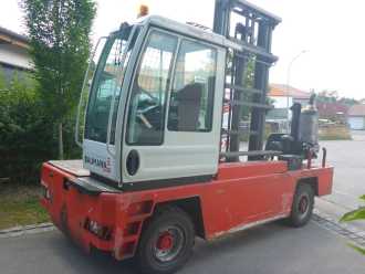 Used Forklift Truck BAUMANN DFQ50 12 50 DIESEL SEITENSTAPLER (13052053) backdrop