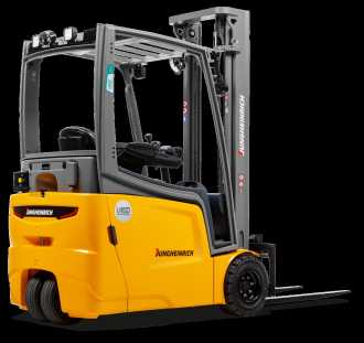 Used Forklift Truck JUNGHEINRICH EFG 112-480DZ/SP Li-ion ELEKTRO DREIRADFRONTSTAPLER (12782068) backdrop