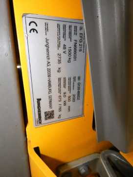Used Forklift Truck JUNGHEINRICH EFG 215 - 464 DZ ELEKTRO DREIRADFRONTSTAPLER (13076073)