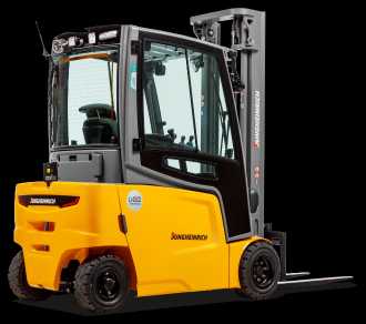 Used Forklift Truck JUNGHEINRICH EFG 320 Li G+E 600 DZ ELEKTRO VIERRADFRONTSTAPLER (12785017) backdrop