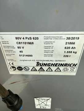 Used Forklift Truck JUNGHEINRICH EFG 430 / 2456 Std. ELEKTRO VIERRADFRONTSTAPLER (13062685)