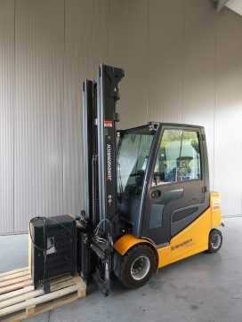 Used Forklift Truck JUNGHEINRICH EFG S 30- 650 DZ ELEKTRO VIERRADFRONTSTAPLER (13076070) backdrop
