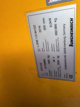 Used Forklift Truck JUNGHEINRICH ETV 216 Baujahr 2016 / HH 9,41M /Akku 2024 /TOP ZUSTAND ELEKTRO SCHUBMASTSTAPLER (13076311)