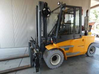 Used Forklift Truck JUNGHEINRICH TFG 680 GAS VIERRADFRONTSTAPLER (13076049) backdrop