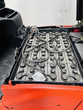 Used Forklift Truck LINDE E 16 C-01 Triplex Batterie Bj.22 ELEKTRO DREIRADFRONTSTAPLER (13042819)