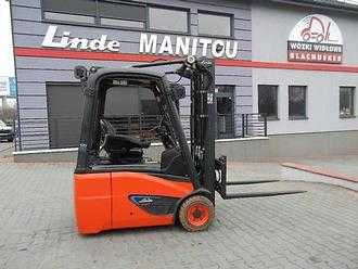 Used Forklift Truck LINDE E14-02 Li-Ion battery , duplex ELEKTRO DREIRADFRONTSTAPLER (12999471)