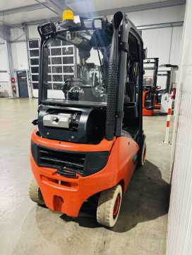Used Forklift Truck LINDE H 18 T-01 EVO Triplex GAS VIERRADFRONTSTAPLER (13076275)
