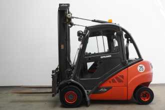 Used Forklift Truck LINDE H 30 D (3A) EVO 393-02 DIESEL VIERRADFRONTSTAPLER (13052976)