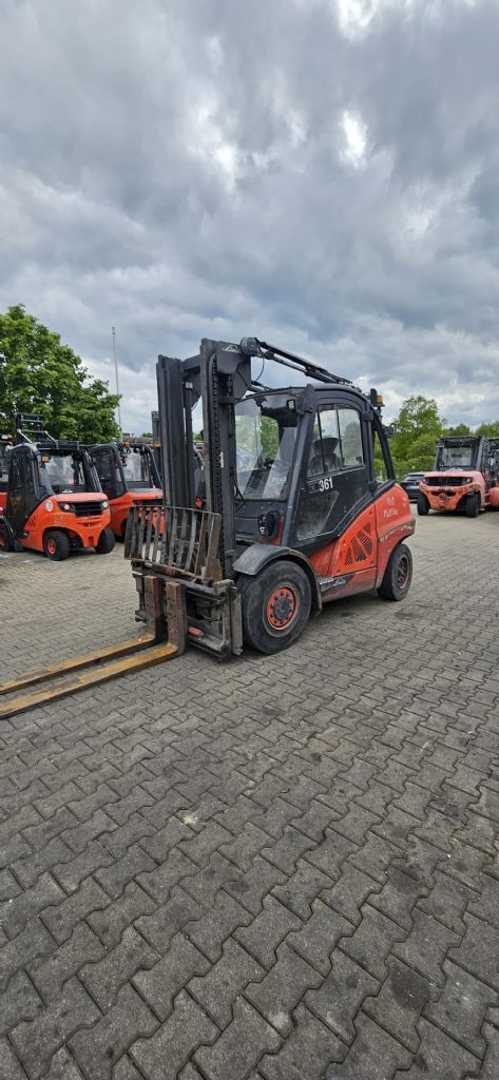 Used Forklift Truck LINDE H 50 D-02/600 DIESEL VIERRADFRONTSTAPLER (13050351)