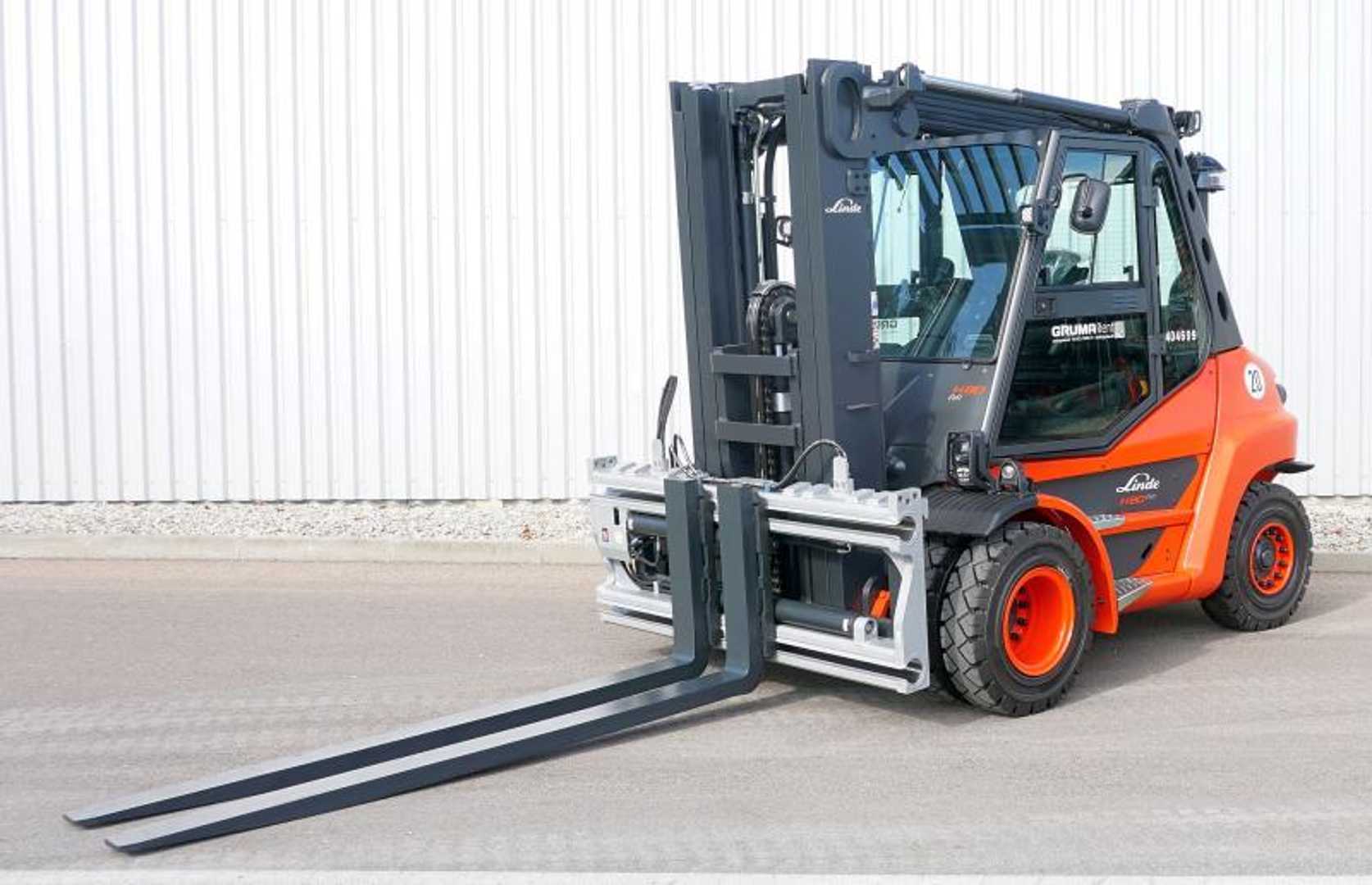 Used Forklift Truck LINDE H 80 D/600 EVO 396-03 DIESEL VIERRADFRONTSTAPLER (13067620)