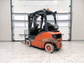 Used Forklift Truck LINDE H16T-01 GAS VIERRADFRONTSTAPLER (12816745)