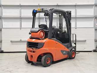 Used Forklift Truck LINDE H20T-01 GAS VIERRADFRONTSTAPLER (12954738)