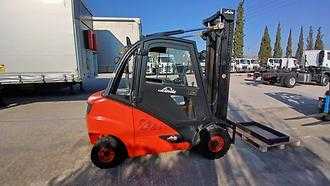 Used Forklift Truck LINDE H25D-02@600 DIESEL VIERRADFRONTSTAPLER (13028919)