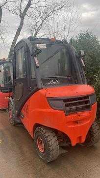 Used Forklift Truck LINDE H30D-02 DIESEL VIERRADFRONTSTAPLER (13028292)