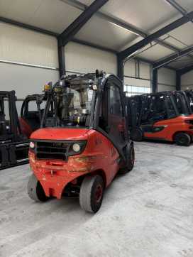 Used Forklift Truck LINDE H35D-02 DIESEL VIERRADFRONTSTAPLER (13074420)
