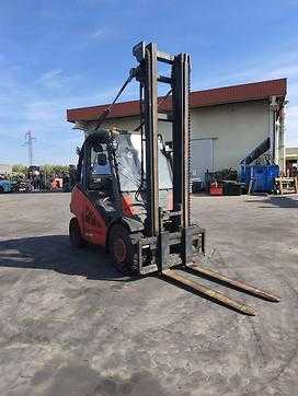 Used Forklift Truck LINDE H50D-01 DIESEL VIERRADFRONTSTAPLER (13075882)