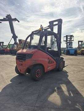 Used Forklift Truck LINDE H50D-01 DIESEL VIERRADFRONTSTAPLER (13075882)