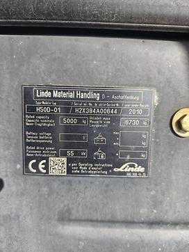 Used Forklift Truck LINDE H50D-01 DIESEL VIERRADFRONTSTAPLER (13075882)