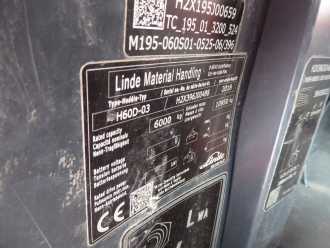 Used Forklift Truck LINDE H60D-03 DIESEL VIERRADFRONTSTAPLER (13041403)