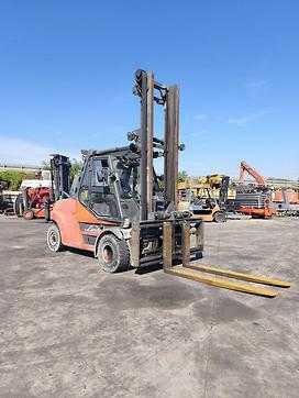 Used Forklift Truck LINDE H80D1100 DIESEL VIERRADFRONTSTAPLER (13075835)