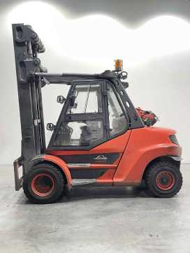 Used Forklift Truck LINDE H80T-03/900-396 GAS VIERRADFRONTSTAPLER (13066287)