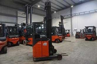 Used Forklift Truck LINDE R 14 - 7.995mm Hubhöhe ELEKTRO SCHUBMASTSTAPLER (13076161)
