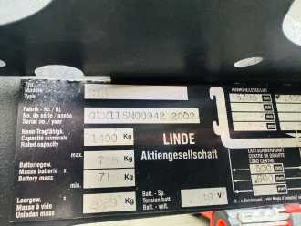 Used Forklift Truck LINDE R 14 Triplex Batterie Bj.2025 ELEKTRO SCHUBMASTSTAPLER (13075894)