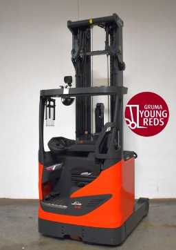 Used Forklift Truck LINDE R 16 HD 1120 ELEKTRO SCHUBMASTSTAPLER (12990752) backdrop