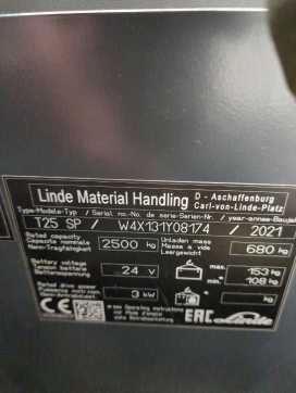 Used Forklift Truck LINDE T25SP-131-08 ELEKTRO NIEDERHUBWAGENFAHRERSTAND (12908179)