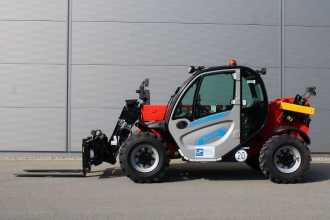Used Forklift Truck MANITOU MT 625 E 100V S2 ELEKTRO TELESKOPARMSTAPLER (13057710) backdrop
