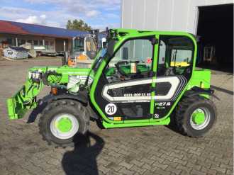 Used Forklift Truck MERLO P27.6 PLUS DIESEL TELESKOPARMSTAPLER (13011453) backdrop