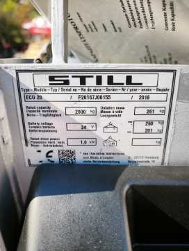 Used Forklift Truck STILL ECU 20 ELEKTRO NIEDERHUBWAGENSEMIELEKTRISCH (13070549)
