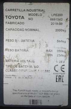 Carretilla elevadora segunda mano BT LPE200 ELEKTRO NIEDERHUBWAGENSEMIELEKTRISCH (13065185)