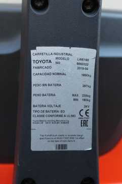 Carretilla elevadora segunda mano BT LWE 160 ELEKTRO NIEDERHUBWAGENSEMIELEKTRISCH (13065180)