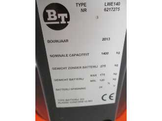 Carretilla elevadora segunda mano BT LWE140 ELEKTRO NIEDERHUBWAGENDEICHSEL (13071624)