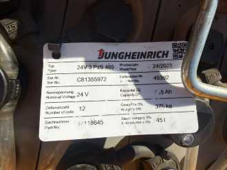 Carretilla elevadora segunda mano JUNGHEINRICH ECE 220 Baujahr 2023 / Stunden 3125 /TOP CONDITION ELEKTRO NIEDERHUBKOMMISSIONIERER (13076489)