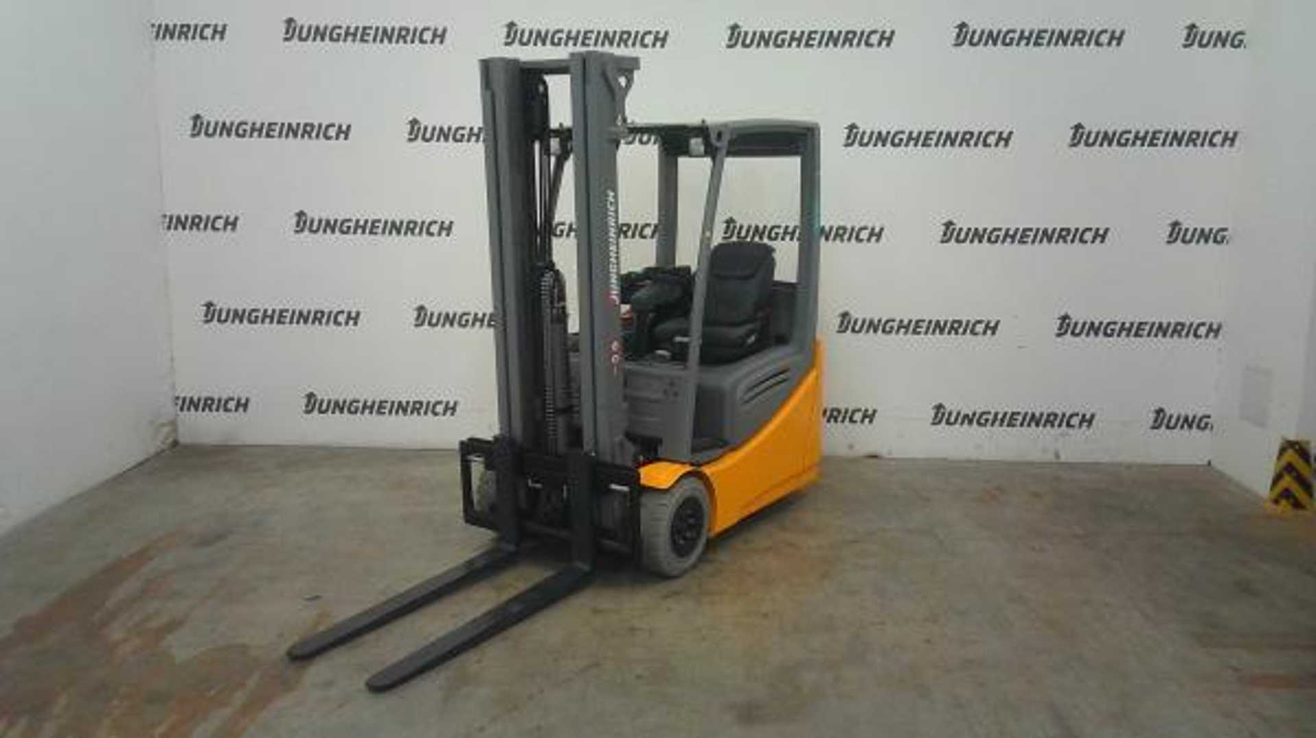 Carretilla elevadora segunda mano JUNGHEINRICH EFG 216k SP GE 115-500DZ ELEKTRO VIERRADFRONTSTAPLER (13076217)