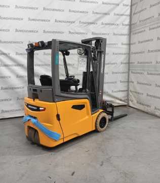 Carretilla elevadora segunda mano JUNGHEINRICH EFG 218k SP G+ZVG 115-500 DZ ELEKTRO VIERRADFRONTSTAPLER (13073542)