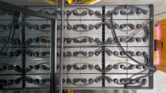 Carretilla elevadora segunda mano JUNGHEINRICH EFG 220 G120-480DZ ELEKTRO DREIRADFRONTSTAPLER (13074477)