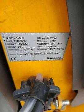 Carretilla elevadora segunda mano JUNGHEINRICH EFG 425K  ELEKTRO VIERRADFRONTSTAPLER (13072106)