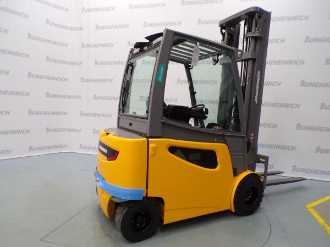 Carretilla elevadora segunda mano JUNGHEINRICH EFG 430k SP GE 160-650 DZ ELEKTRO VIERRADFRONTSTAPLER (12995864)