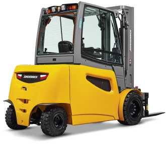 Carretilla elevadora segunda mano JUNGHEINRICH EFG 550 (2015) ELEKTRO VIERRADFRONTSTAPLER (13015125) backdrop