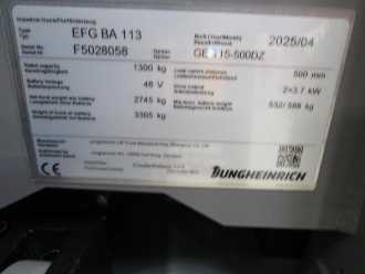 Carretilla elevadora segunda mano JUNGHEINRICH EFG BA 113 SP GE 115-500DZ ELEKTRO VIERRADFRONTSTAPLER (13070426)