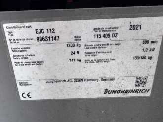 Carretilla elevadora segunda mano JUNGHEINRICH EJC 112 Baujahr 2021HH 4,09M Stunden 241 TOP ZUSTAND ELEKTRO HOCHHUBWAGENDEICHSEL (13074503)