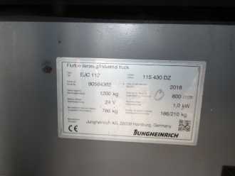 Carretilla elevadora segunda mano JUNGHEINRICH EJC 112 ELEKTRO HOCHHUBWAGENDEICHSEL (13076069)