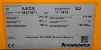 Carretilla elevadora segunda mano JUNGHEINRICH EJE C20 ELEKTRO NIEDERHUBWAGENSEMIELEKTRISCH (13063110)