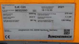 Carretilla elevadora segunda mano JUNGHEINRICH EJE C20 ELEKTRO NIEDERHUBWAGENSEMIELEKTRISCH (13063112)