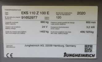 Carretilla elevadora segunda mano JUNGHEINRICH EKS 110 Z 100E ELEKTRO HOCHHUBKOMMISSIONIERER (13055566)