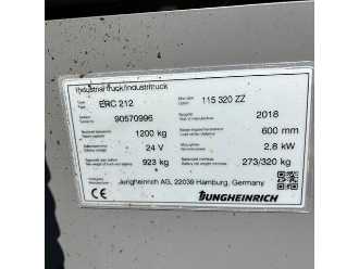 Carretilla elevadora segunda mano JUNGHEINRICH ERC 212 3200ZZ ELEKTRO HOCHHUBWAGENFAHRERSTAND (12970488)