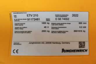 Carretilla elevadora segunda mano JUNGHEINRICH ETV 210 740 DZ ELEKTRO SCHUBMASTSTAPLER (13012470)
